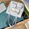 Schoolbag New Schoolbag Female Japanese Ins Cute Dopamine Contrasting Color College Style Primary and Secondary School Students Multi-compartment 