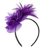 Feather Fascinators Womens Flower Hat för Cocktail Ball Bröllop Pannband
