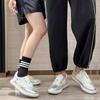 Cowhide small fragrant wind heightened thick baseplate shoes 2025 spring and summer new versatile retro casual shoes little white shoes women's shoes