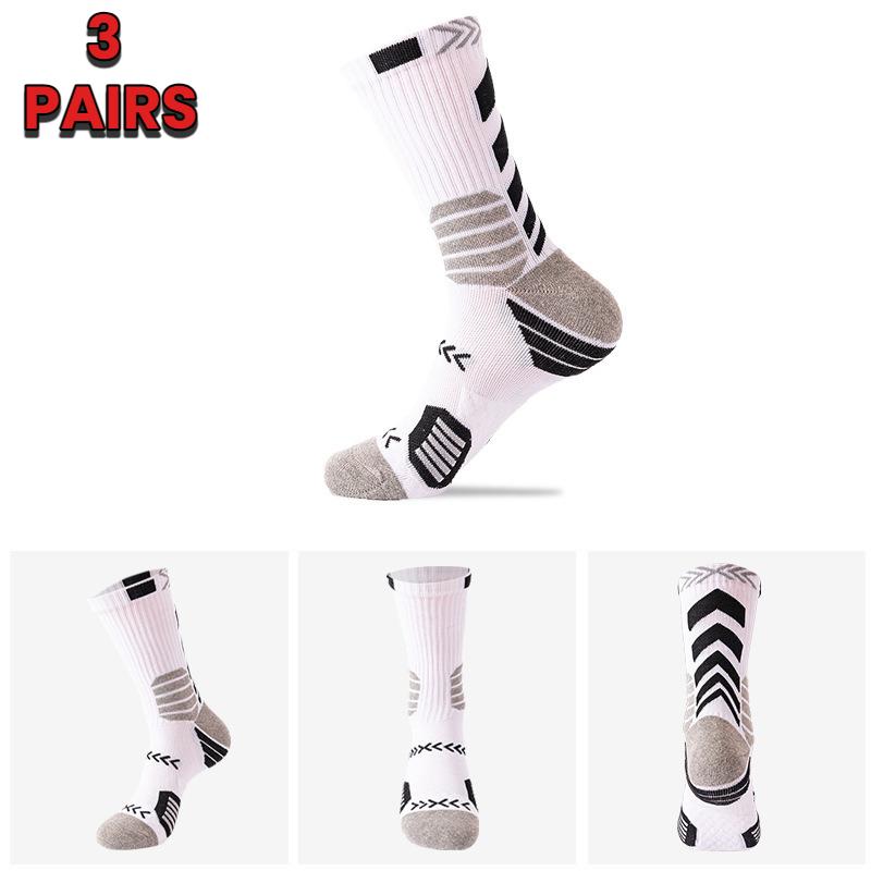 3 Paar Outdoor-Sportsocken für Damen und Herren, geeignet für Fitness, Wandern, Basketball, Fußball, Radfahren und Laufen