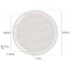 Ventilācijas restes - KOTARBAU - Apaļa - Ø 200 mm - Balta - Integrēts moskītu tīkls