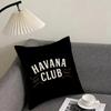 H-Havanas C-Clubs Cushion Cover Pillowcase Comfort Sofa Bed Silky Elegant Invisible Zipper Decorative Cushion Cover