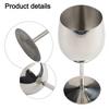 Functional 350ML Stainless Steel Wine Glass for Indoor and Outdoor Use