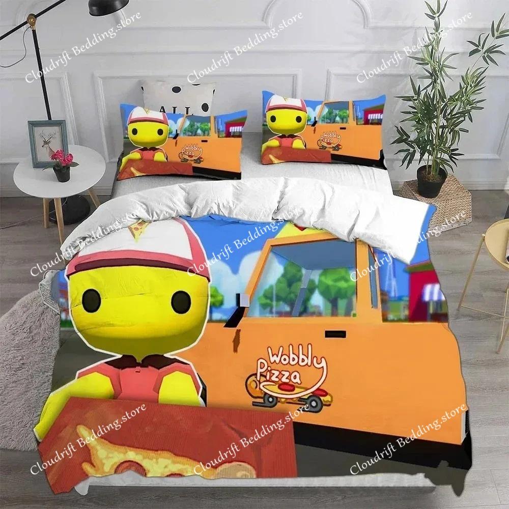 Nádherná 3D W-Wobbly Life Tapeta Hra Anime Potisk Ložní Povlečení Povlak na Peřinu Přikrývka Postel Mladí Dívky Kluci Dárek