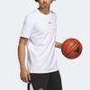 adidas ASSISTENTE. T-shirt Eccellenza Stampa Logo Lettera Girocollo Manica Corta Uomo Top Bianco IB9403