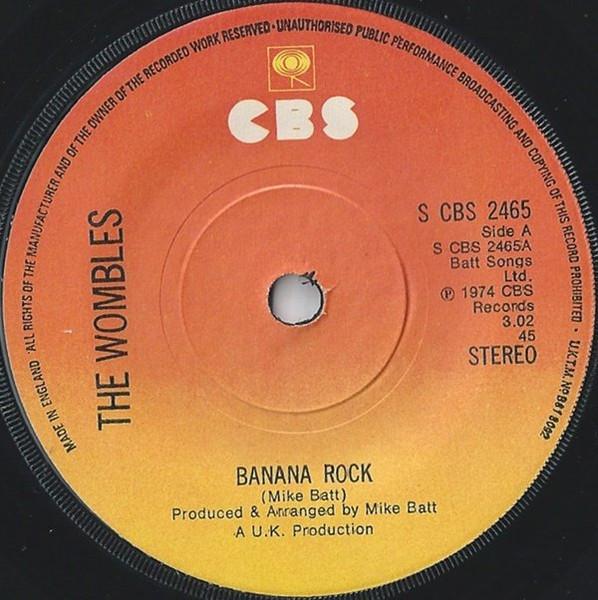

7-дюймовая пластинка WOMBLES - Banana Rock SCBS2465 CBS 1974 UK Поп Б/У