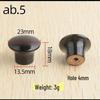 Solid Paulownia Wood Round Drawer & Cabinet Handle