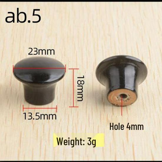 Solid Paulownia Wood Round Drawer & Cabinet Handle