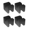 Pmandgk 4pcs Rubber Jack Pad Jack Stand Adapter Universal Rubber Slot Frame Rail Pinch Weld Protector Car Lift Pad