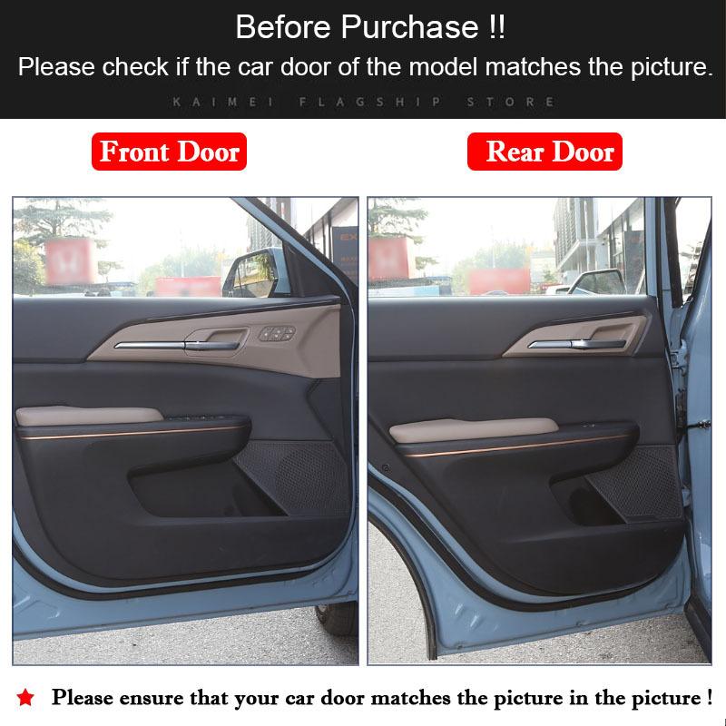 For Kia EV5 2024 2025 Car Door Anti Kick Pad Leather Sticker Glove Box Film Anti-dirty Protective Interior Accessories
