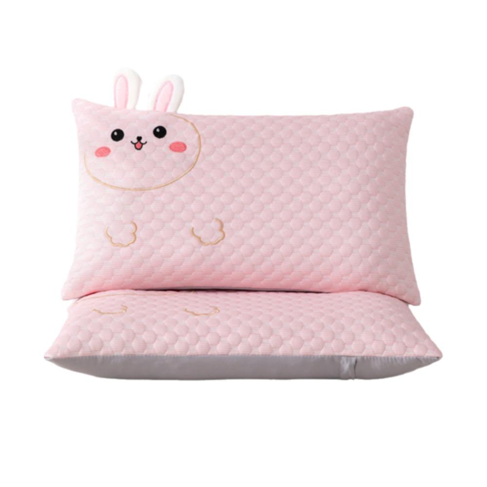 2Pcs Cartoon Pattern Summer Ice Bean Pillowcase Rectangular Pillow Protecter  Dormitory