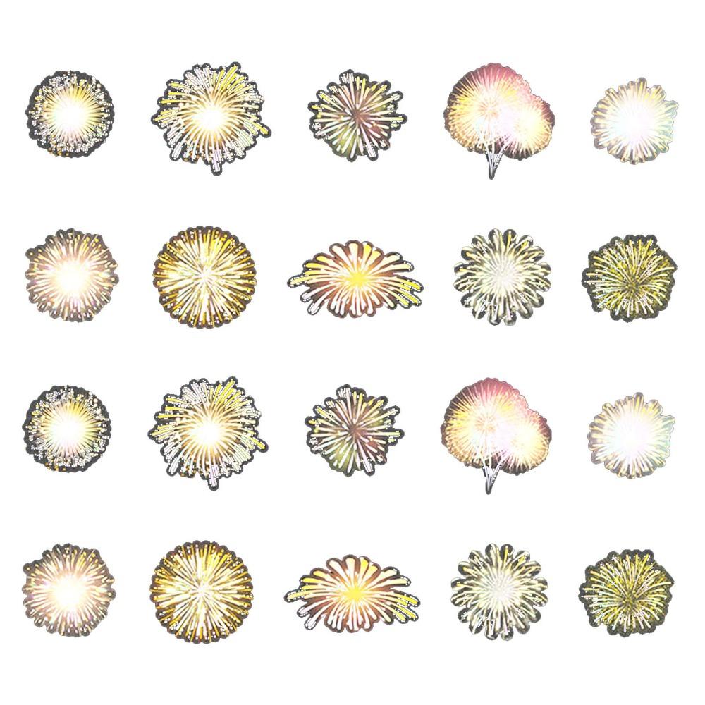 

20Pcs Fireworks shape Scrapbook Stickers Planner Stickers Decoration Planner Decoration 20pcs