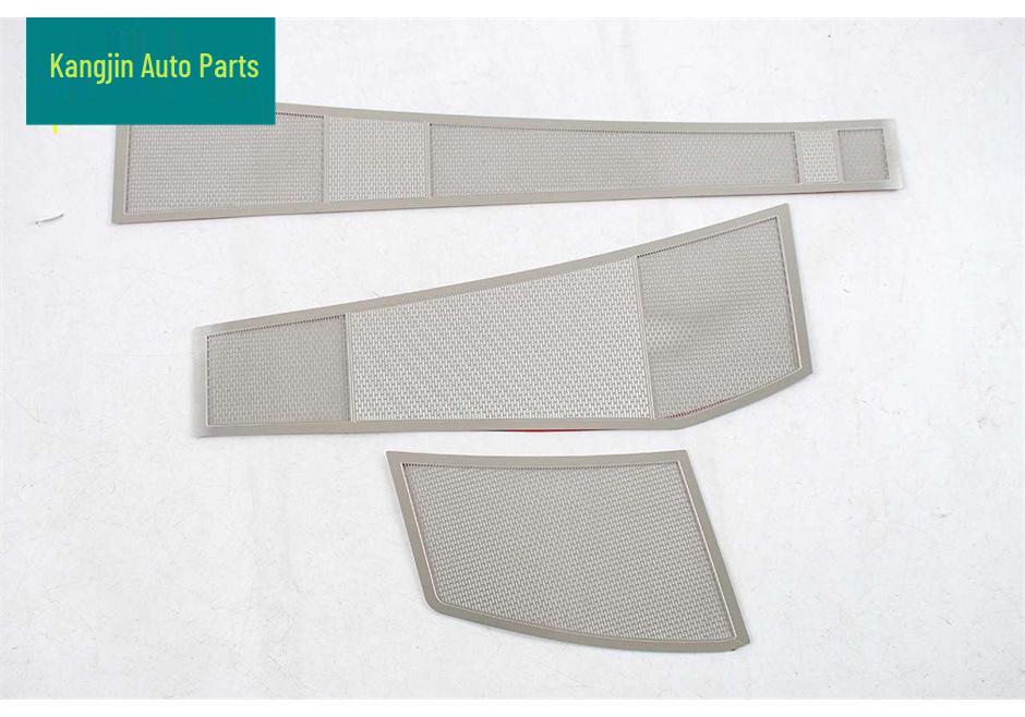 Stainless Steel Dustproof Speaker Cover for LEVC 2025 Model Wing Zhen L380 Silver Interior Front Hood