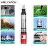 55m Solar Water Pump High Lift 12/24V/48V 250W/300W/550W Deep Well Pump DC Screw Submersible Pump Agricultural Irrigation Garden
