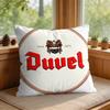 DDuvel Beer Beer Logo Cushion Cover Square Short Plush Pillow Case Living Room Sofa Home Decor Funda X