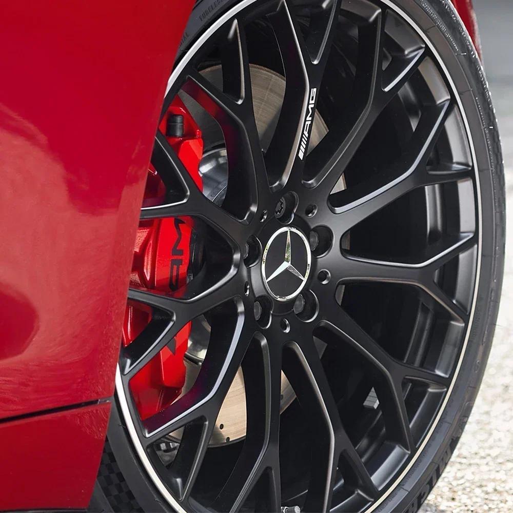Calota central de roda Mercedes Benz 75mm nova preta para Mercedes w204 w211 w205 W212 amg w203 w213 w124 w176 w177 acessórios