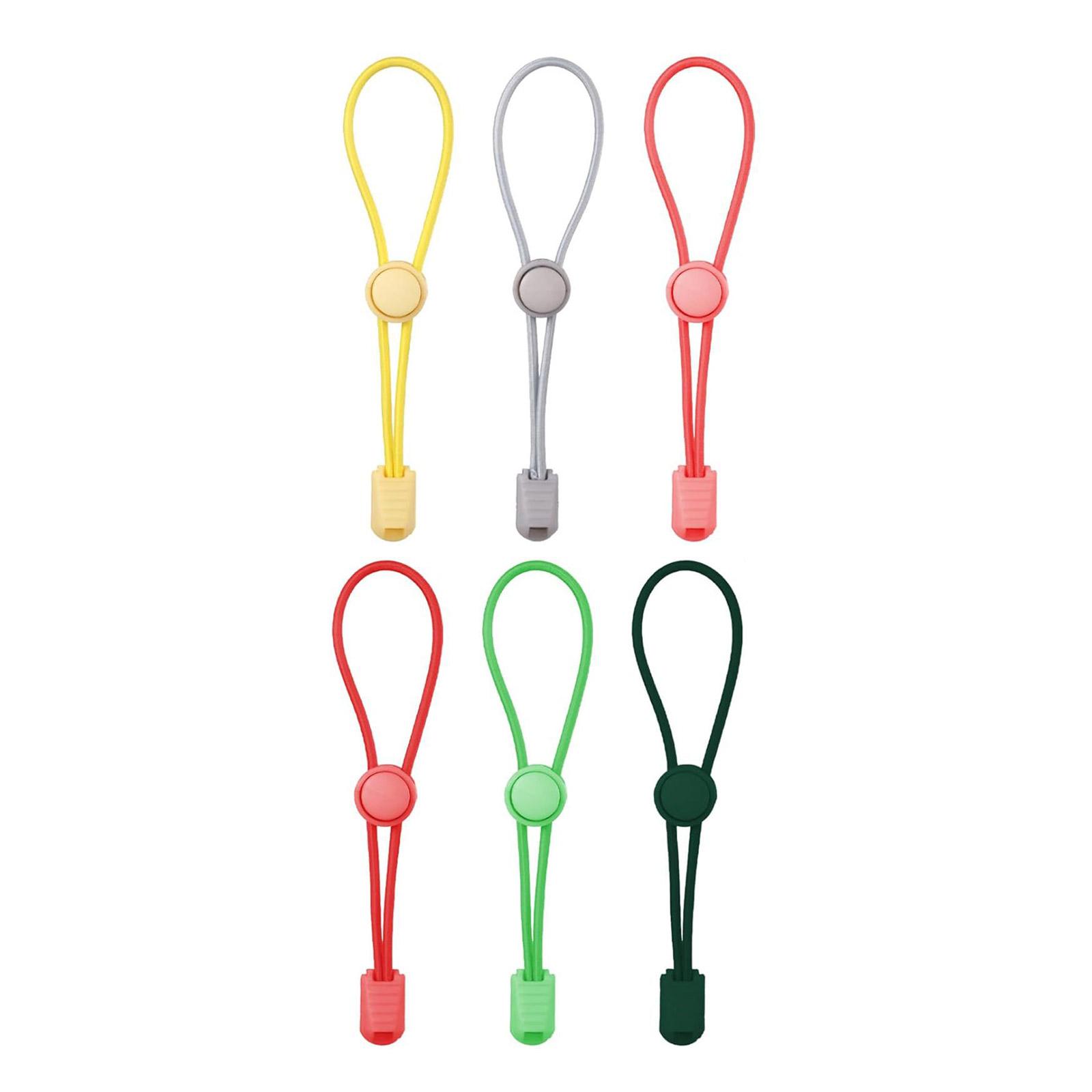 

6Pcs Adjustable Sealing Bands Stretchable Fasteners Adjustable Elasticity Clay Bag Tie Elastic Storage Rope Enduring