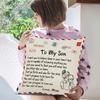 Pillow Cover Fiber Square Throw Pillow Cover Lettering Washable Sofa Cushion Case