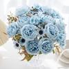 Artificial Flower Silk Persian Peony Outdoor Garden festival Wedding bridal bouquet Home vase table DIY gift box scrapbook Decor