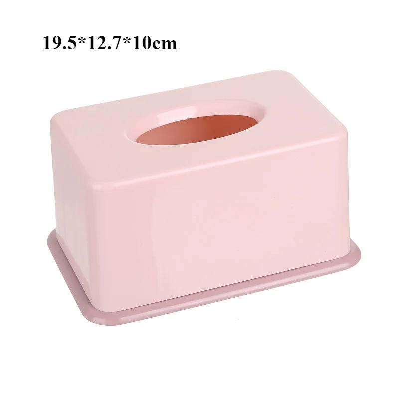 Tissue Box Cover Toilet Paper Box Solid Napkin Holder Case Simple Stylish Tissue Paper Dispenser Home CarOrganizer