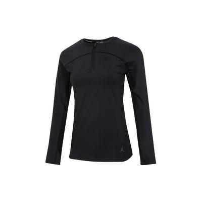 Solid Color Round Neck Casual Breathable Long Sleeve T-Shirt Women Tops Black FN5114-010