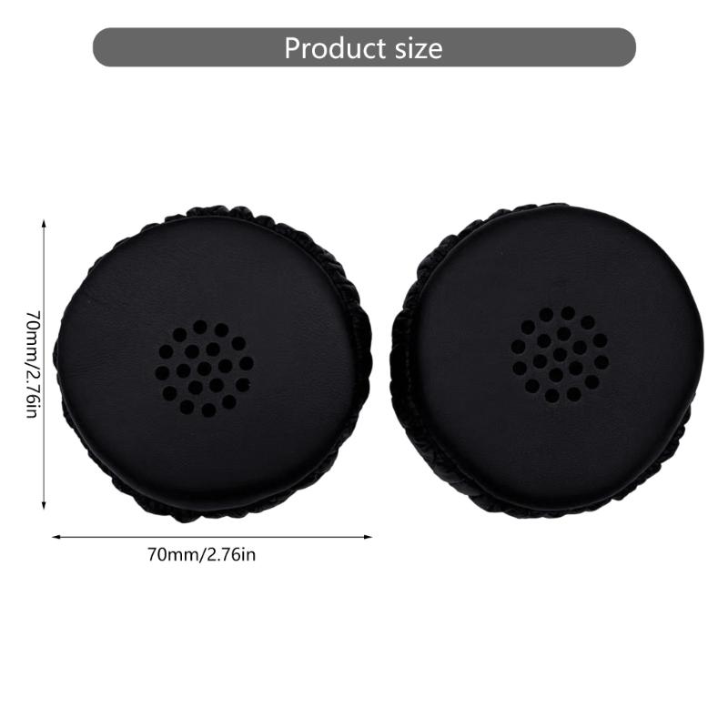 1Pair Earpads Protein Leather Ear Pad Ear Cushions Cover Memory Foam Earmuffs for MDR-XB300 Headsets