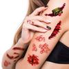 Halloween Scar Tattoo Transfer Sticker Funny Scar Mouth Makeup Waterproof Tattoo Body Stickers for Face Holiday Decorations