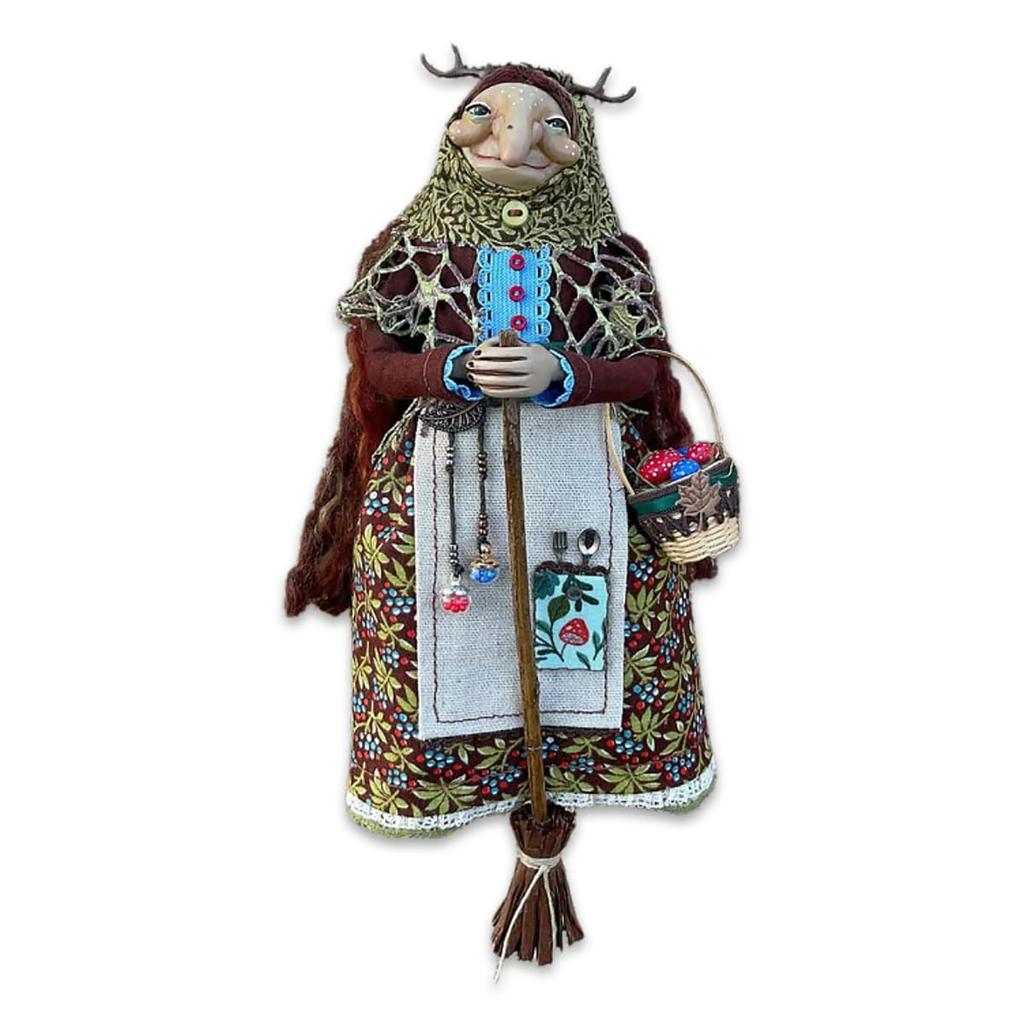 Handmade Kitchen Witch Doll Luck Companion For Your Kitchen, Hanged Witch Dolls Hanging Pendant