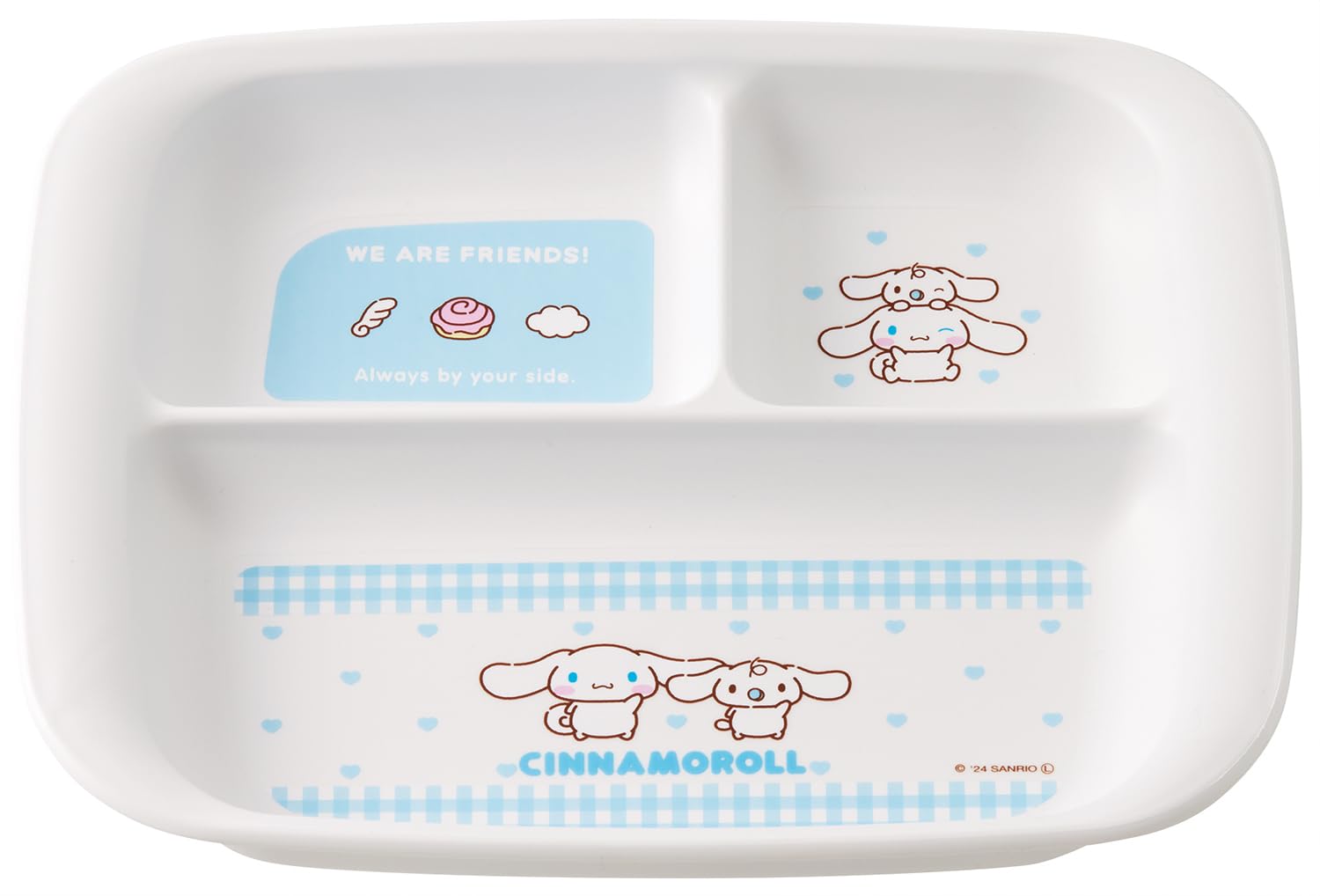 

Skater Baby Tableware Обеденная тарелка для детей из антибактериального пластика 470 мл Детская посуда Детская посуда Sanrio Cinnamoroll Сделано в Японии