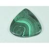 32X33X04MM Natural Green Malachite Pear Shape Cabochon Loose Gemstone 54Cts. G-246