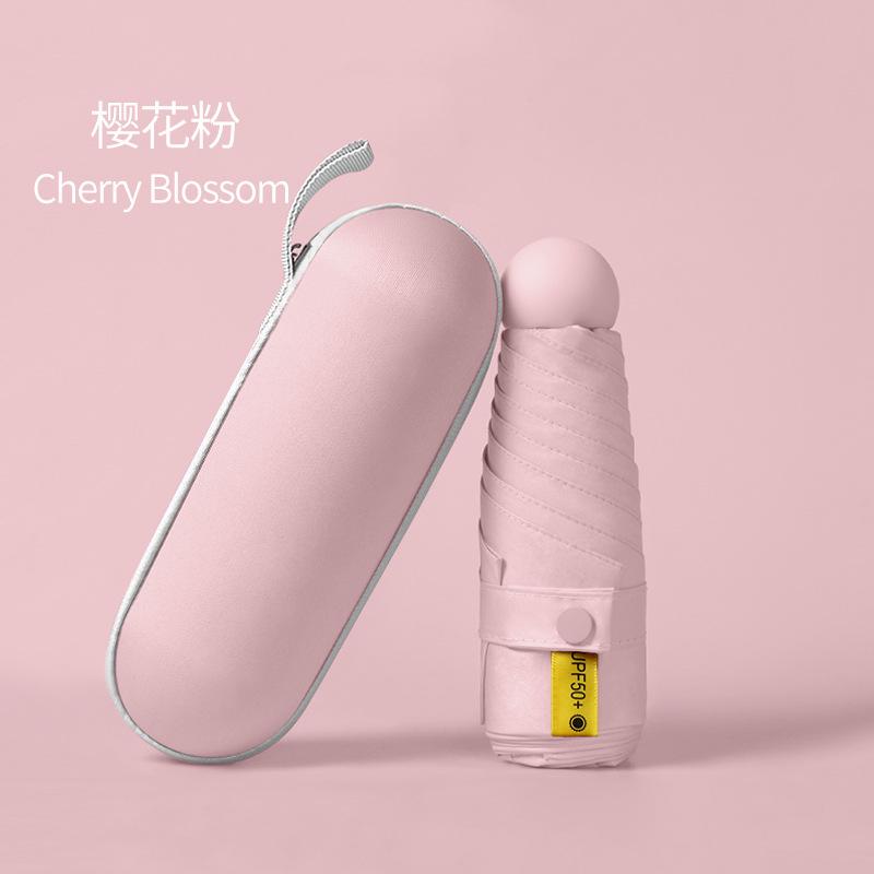 Small fresh 6 bone 50% off vinyl umbrella sunscreen UV protection sun umbrella personalized creative parasol