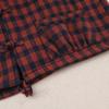 FASHION Pure Cotton  New Velvet Thickened Literary and Retro Top Loose Large Size Thin Plaid Jacket Women's Short