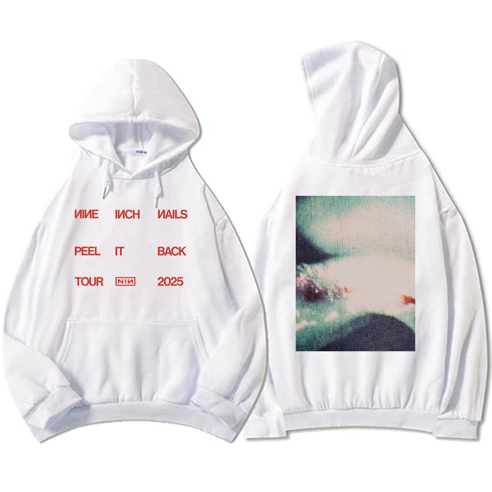 Peel It Back Tour Rock Nine Inch Nails Tshirts Short Sleeve Hip Hop Unisex Streetwear T Shirt for Men Women