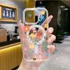 Ins Children's Fun Color Floral Bee Magnetic Transparent Mobile Phone Case, Suitable for iPhone11/11promax Anti-drop
