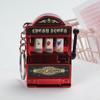 Mini Slot Machine Keychain Pendant - Fruit Spin Game with Lucky Draw Feature