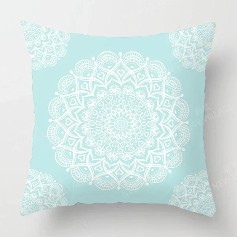 Fall Home Decor Autumn Living Room Throw Pillow Cover Sofa Boho Cushion Cover Mandala