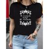 Itt Mindenki Hulye Itt Mindenki Grafikdruck Damen-T-Shirt, Kurzarm Rundhals Lässiges Oberteil für Sommer & Frühling, Damenbekleidung