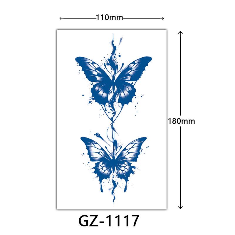 Juice Tattoo Stickers, Herbal Tattoo Stickers, Semi-Permanent English Letter Tattoo Stickers Tattoo