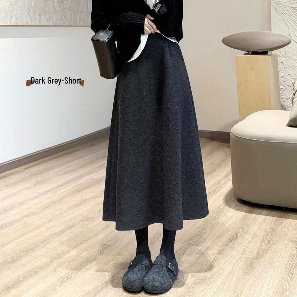 Timeless Wool Umbrella Skirt [2 Lengths]: Elegant, Warm Winter Midi Skirt for 2025