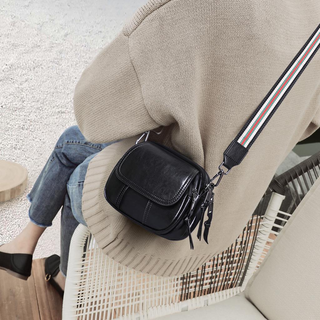 Bag Women'S Bag Fashion Leather Messenger Bag Women'S Versatile Casual Satchel Shoulder Bag Tide