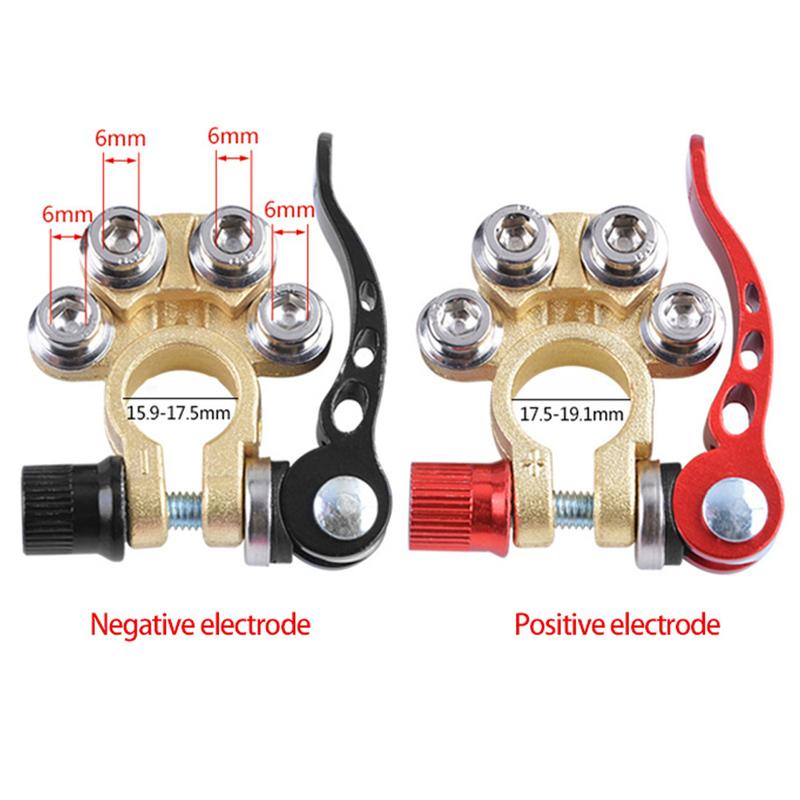 Car Cable Connector Battery Bornes Main Cable Post Clamp Terminal 12V 6V 24V UTV Tractor Truck Battery Terminal