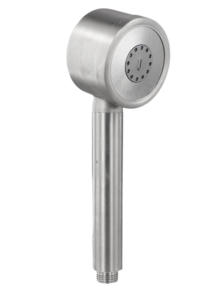 Högtrycksduschhuvud Duschhuvud i Rostfritt Stål Badrum Enkel Installation G1 2 Standardanslutning Mjukt Flöde