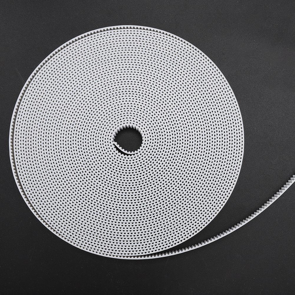3D Printer Accessories 2GT Timing Belt 10mm Rubber Synchronous Belt (White 10m)