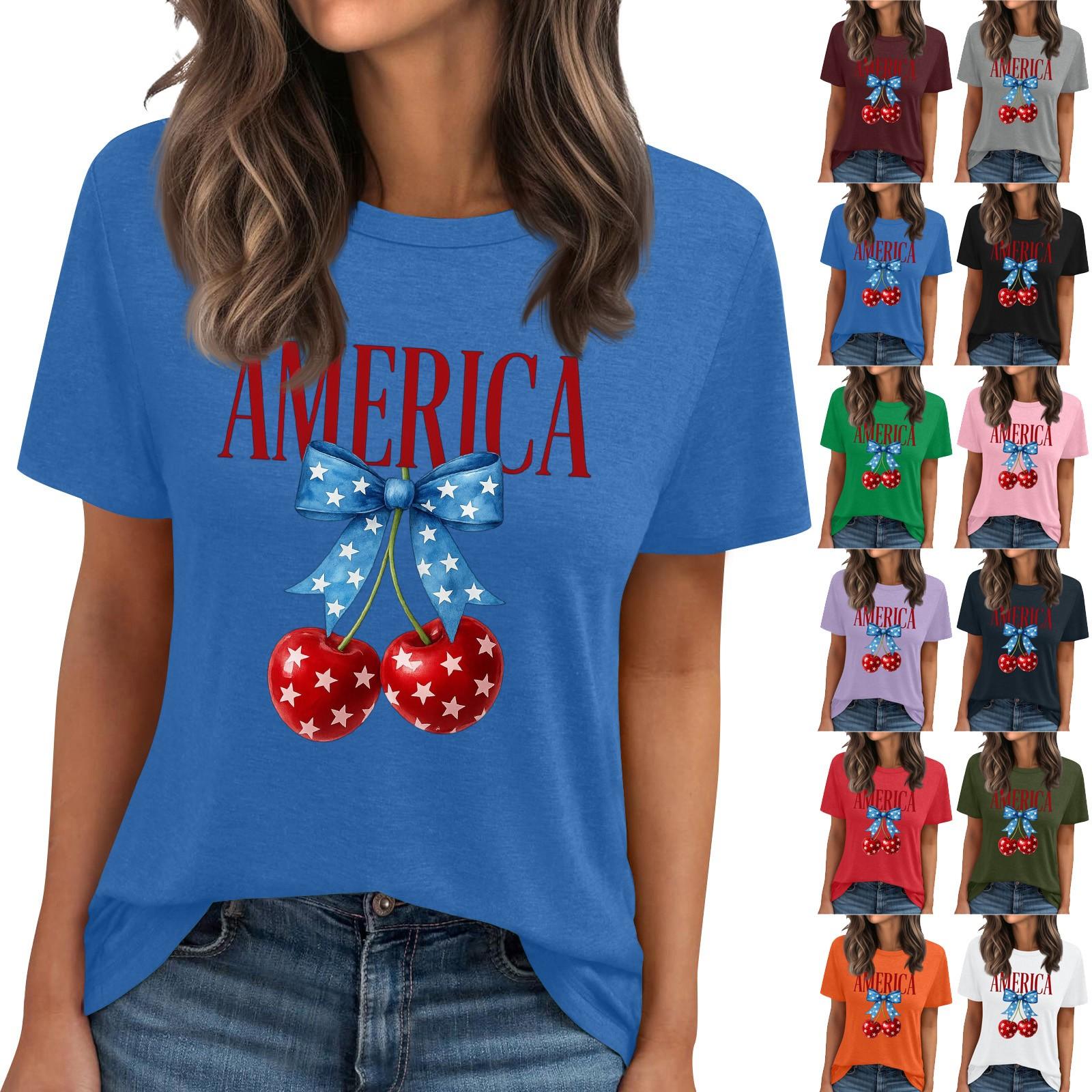 

Жіноча футболка з круглим вирізом, з принтом, з короткими рукавами XL білий