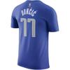 Nike Dallas Mavericks Luka Dončić No. 77 Breathable Casual Round Neck Short Sleeve T-Shirt Men Tops Blue CV8515-482