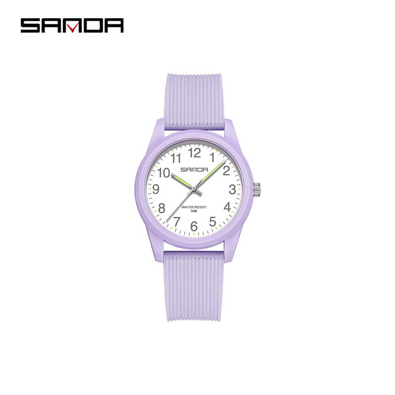 Orologio al Quarzo Impermeabile Sanda Unisex con Doppio Calendario e Display Luminoso