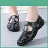 Mary Womens Essentials Summer Sandals Jane Beach Breathable Flat Shoes Closed Toe Casual Soft Walking Sandals For Girl Plus Size