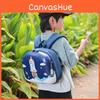 Spacious And Lightweight Cartoon Character Backpack For Kids Featuring Colorful Castle And Rocket Designs