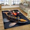 Naturalize Koi Carp  Yin Yang Fish Cartoon Carpet Rug for Home Living Room Bedroom Sofa Doormat Decor,Kids Area Rug Non-slip Mat