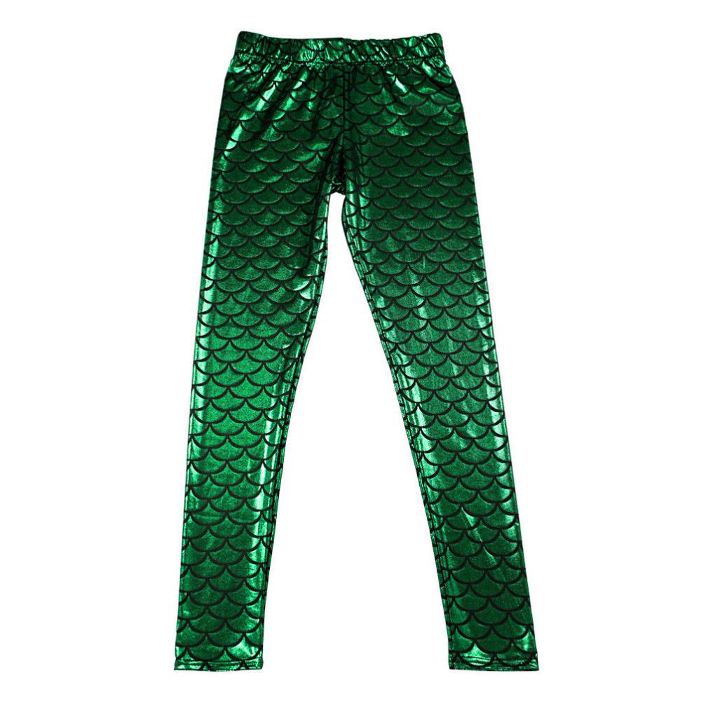 2025 Spring Summer New Fish Scale Nine-minute Pants Women High Elastic Thin Slim Bottoming Pants Slim Pants